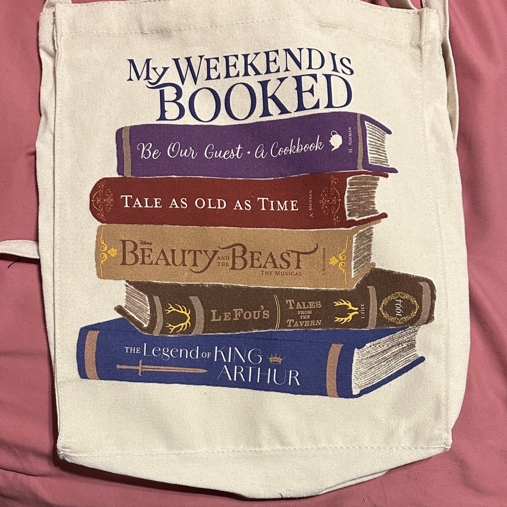 Disney Beauty and the Beast tote with crossbody strap